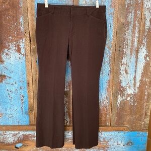Eddie Bauer Blakley Fit Brown Chino Type Pants Size 14